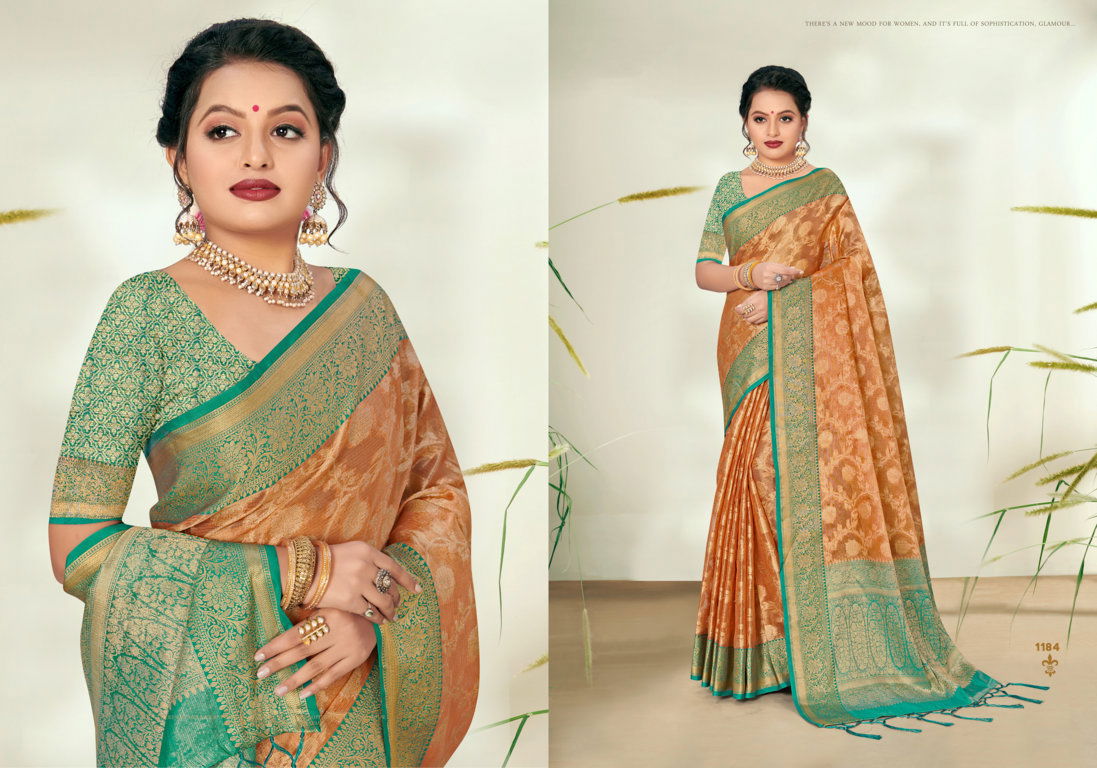 Riwazo Sobhana Fancy Wear Organza Weaving Latest Saree Collection